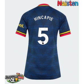 Arsenal Piero Hincapie #5 Vieraspaita Naisten 2026-27 Lyhythihainen